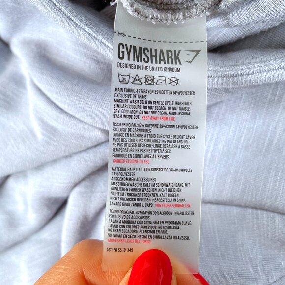 Gymshark Jogger Pants Womens S Blue High Waist Ruched Ankle Slim Fit Athleisure - Picture 8 of 8